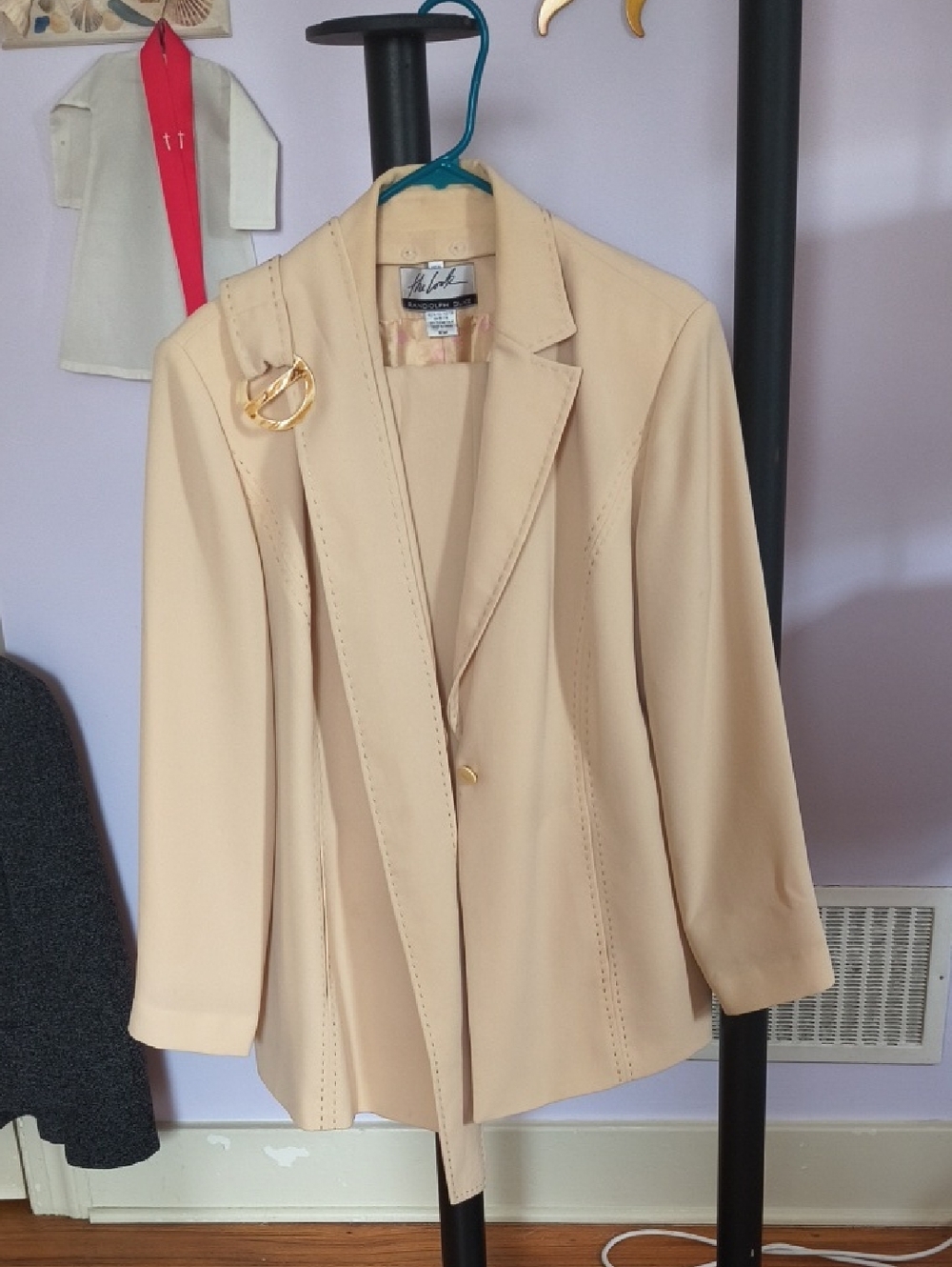 Randolph Duke Cream Suit with Belt
